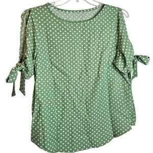 Woman's Blouse with Peek-a-boo cutouts